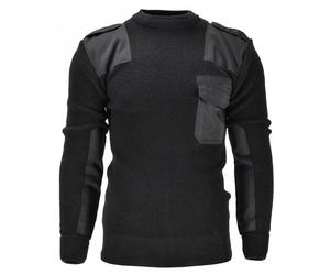 Mil-Tec brand Men Sweater German pullover Commando Jumper Black sweater Wool