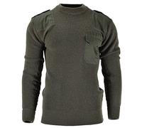 Mil-Tec Brand Men Sweater German Pullover Commando Jumper Olive OD Sweater Wool