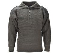 Mil-Tec Brand Sweater Austrian Army style Alpine Pullover Knit Men Olive OD Wool