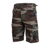 Mil-Tec Brand U.S. Army style prewashed woodland camo lightweight ripstop shorts