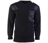 Mil-Tec BW Acrylic Sweater Mens Warm Winter Jumper Army Sweater Black