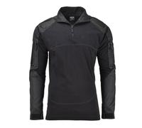 Mil-Tec Chimera Combat Shirt Mens Long Sleeve Uniform Tactical Ripstop Black
