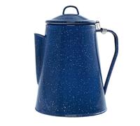 Mil-Tec Unisex - Adult Enamel M.Percolator Coffee Pot, Blue, One Size