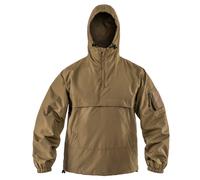 MIL-TEC Lightweight Summer Jacket Windproof Waterproof Tactical Combat Mens Anorak Hooded Jacket with Fleece COYOTE, SIZE XL