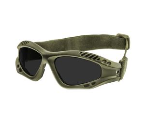 Mil-Tec Commando Goggles Air Pro Tactical Goggles - Smoke/Olive