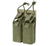 Mil-Tec Double Magazine Pouch with Hook & Loop Backside - Olive