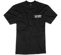 Mil-Tec Double SECURITY Print T-Shirt Men's Work Police Airsoft Tactical Black