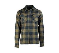 Mil-Tec Flannel Shirt Longsleeve - Black/Olive