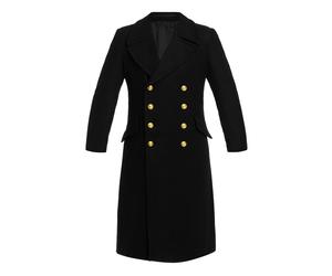 Mil-Tec German Navy Wool Coat - Black