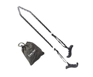 Mil-Tec Handheld Chainsaw Case Black 73cm Bushcraft Survival Felling EDC