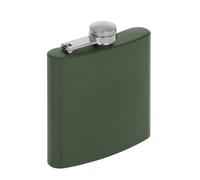 Stainless Steel Hip Flask Green 6 oz