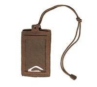 Mil-Tec ID Card Case, Tactical ID Card Holder, MOLLE Compatible ID Bag with Viewing Window, Lanyard, Belt Loop, Card Holder for Business ID, Ticket, Dark Coyote, One Size