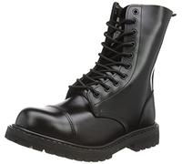 Mil-Tec - Invader 10 hole boots black steel toe cap leather shoes Ranger, Invader, 4 UK