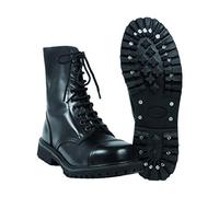 Mil-Tec Men's Boots 10 Trous 'Invader' Mid Calf, Black, 8 UK