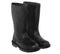 Mil-Tec Leather Jack Boots - Black