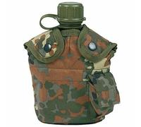 Mil-Tec M1 Canteen Flask with Cup, Pouch and Alice Clips, Robust Camping