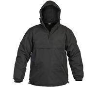 Mil-Tec Mens Combat Hooded WINDBREAKER ANORAK Windproof Black