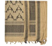 Mil-Tec Men's Fashion Scarf 12609205, Coyote/Black, Standard Size