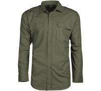Mil-Tec Mens Long Sleeved Army Uniform Shirt Tactical Ripstop Cotton Top Olive
