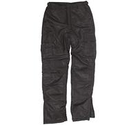 Mil-Tec Men's Ma1 US Nylon Thermo Trousers Black Pants, One Size, XL