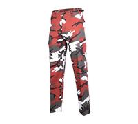 US Ranger Combats Work Cargo BDU Pants Mens Trousers Red Camo Camouflage S-3XL