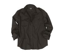 Mil-Tec Ripstop Tactical Shirt Long Sleeve - Black