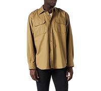 Mil-Tec Mens Long Sleeve Shirt Army Uniform Tactical Ripstop Cotton Top Coyote