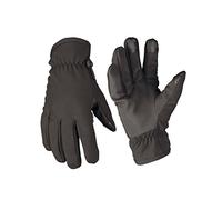 Mil-Tec Men's Softshell Thinsulate Gloves, Warm Lightweight, Black M