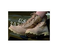 Mil-Tec US Army Desert Combat Jungle Patrol Boots Tan Suede Leather Khaki
