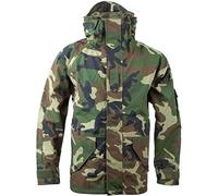 MIL-TEC WET WEATHER WATERPROOF ARMY JACKET WIND RESISTANT NYLON COAT WOODLAND