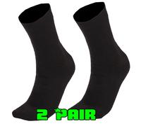 Mil-Tec Merino Wool Socks Reinforced Boot Sock Black X 2 Pair Warm