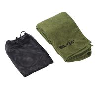 MIL-TEC MICROFIBER MILITARY TOWEL SOFT HIKING CAMPING HAND CLOTH 120x60cm OLIVE
