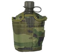Mil-Tec Military Army Canteen Water Bottle Carrier Pocket Army Alice 1L Woodland