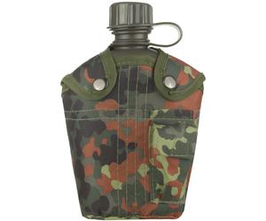 Mil-Tec Military Army Canteen Water Container Carrier Pocket Alice 1L Flecktarn