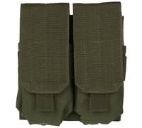 Mil-Tec Double M4/M16 Magazine Pouch MOLLE Olive