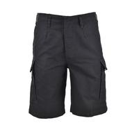 Mil-Tec Moleskin Bermuda Shorts, pre-washed, robust, adjustable, black