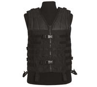Mil-Tec Unisex Vest-13462102 Vest, Black, One Size UK