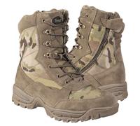 Mil-Tec Multicam Tactical Boots With YKK Side Zip Military Combat Army Security