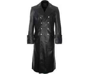 Mil-Tec officer leather coat - Black
