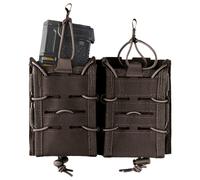 Mil-Tec Open Flex Double Pouch - Black