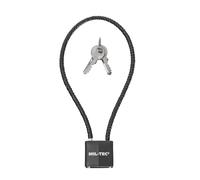 Mil-Tec Padlock with rope - black