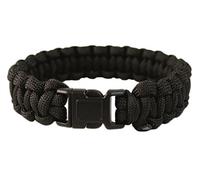 Mil-Tec Paracord Bracelet 22 mm Black, L, Fabric, without stone