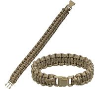 Mil-Tec Paracord Wrist Band 15mm Coyote size L