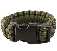 Mil-Tec Paracord Wrist Band 15mm Olive size M
