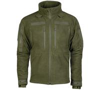 Mil-Tec Plus Cold Weather Fleece Jacket Mens Hiking Warm Soft Tactical Olive