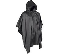 Mil-Tec Poncho Mens Waterproof Rain Wet Weather Cover Festival Travel Black
