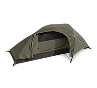 Mil-Tec Recom 1-Person Compact Lightweight Durable Weatherproof Wind & Storm-Resistant Easy-to-Install Tactical Outdoor Hiking Camping Tent with Zipper Entrance & Mosquito Net