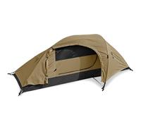 Mil-Tec Recom 1-Person Compact Lightweight Durable Weatherproof Wind & Storm-Resistant Easy-to-Install Tactical Outdoor Hiking Camping Tent with Zipper Entrance & Mosquito Net