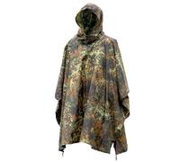 Mil-Tec Ripstop Poncho, Flecktarn, One Size