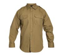 Mil-Tec Men's Ripstop Cotton Blouse – Long Sleeve – Dark Coyote – 3XL (UK)
